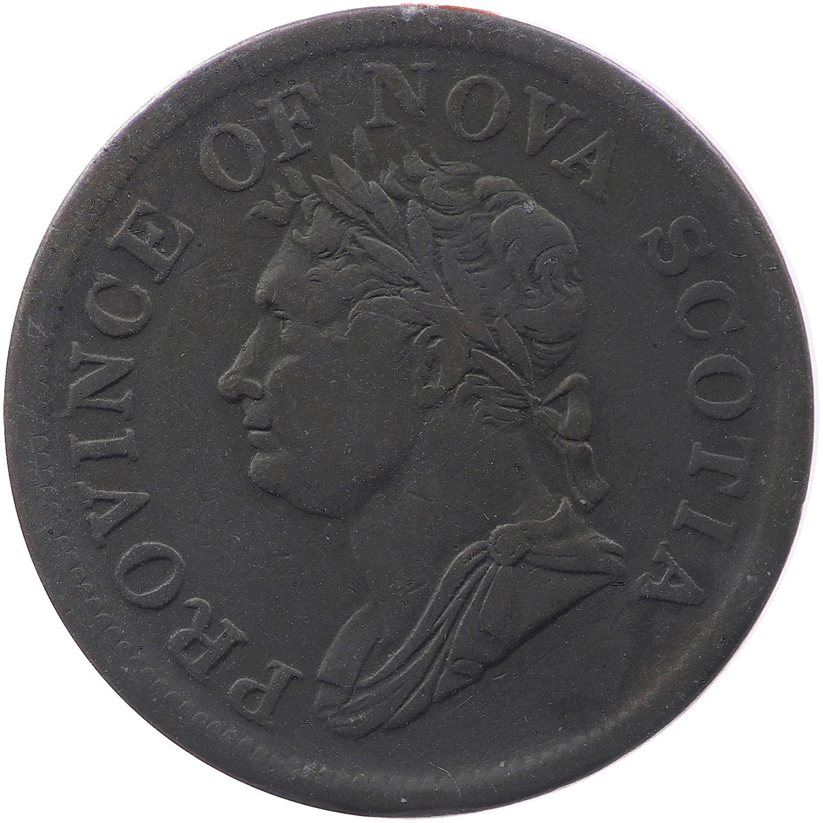 NS-2B1 1832 Nova Scotia George IV Thistle Penny Token F-VF (F15)
