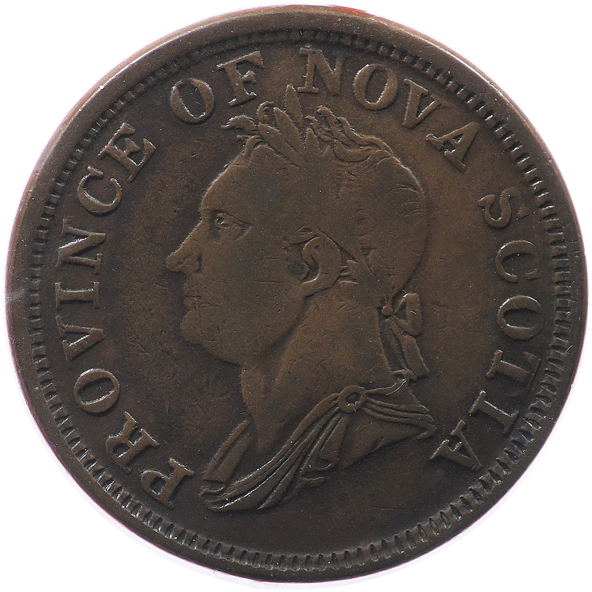 NS-4A2 1832 Nova Scotia Thistle Penny Bank Token, F-VF (F15)