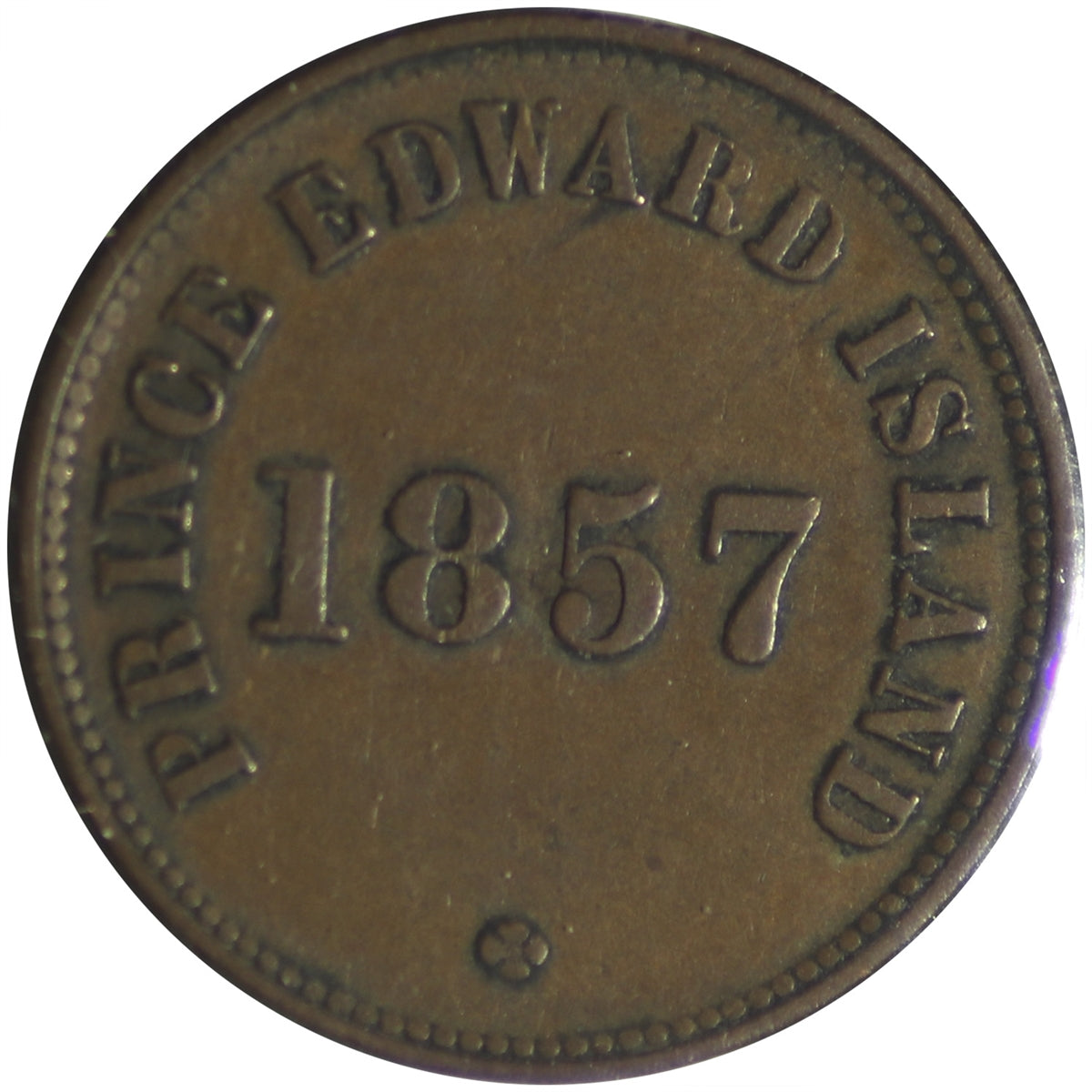 PE-7C1 1857 PEI Self Government & Free Trade Token VF-EF (VF30)