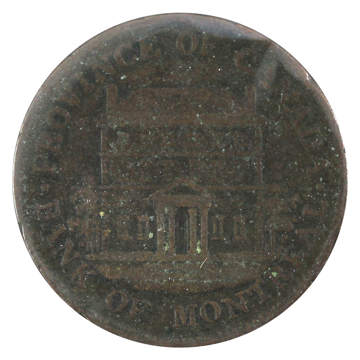 PC-1B3 1844 Province of Canada Bank of Montreal Half Penny Token, Fine (F12)