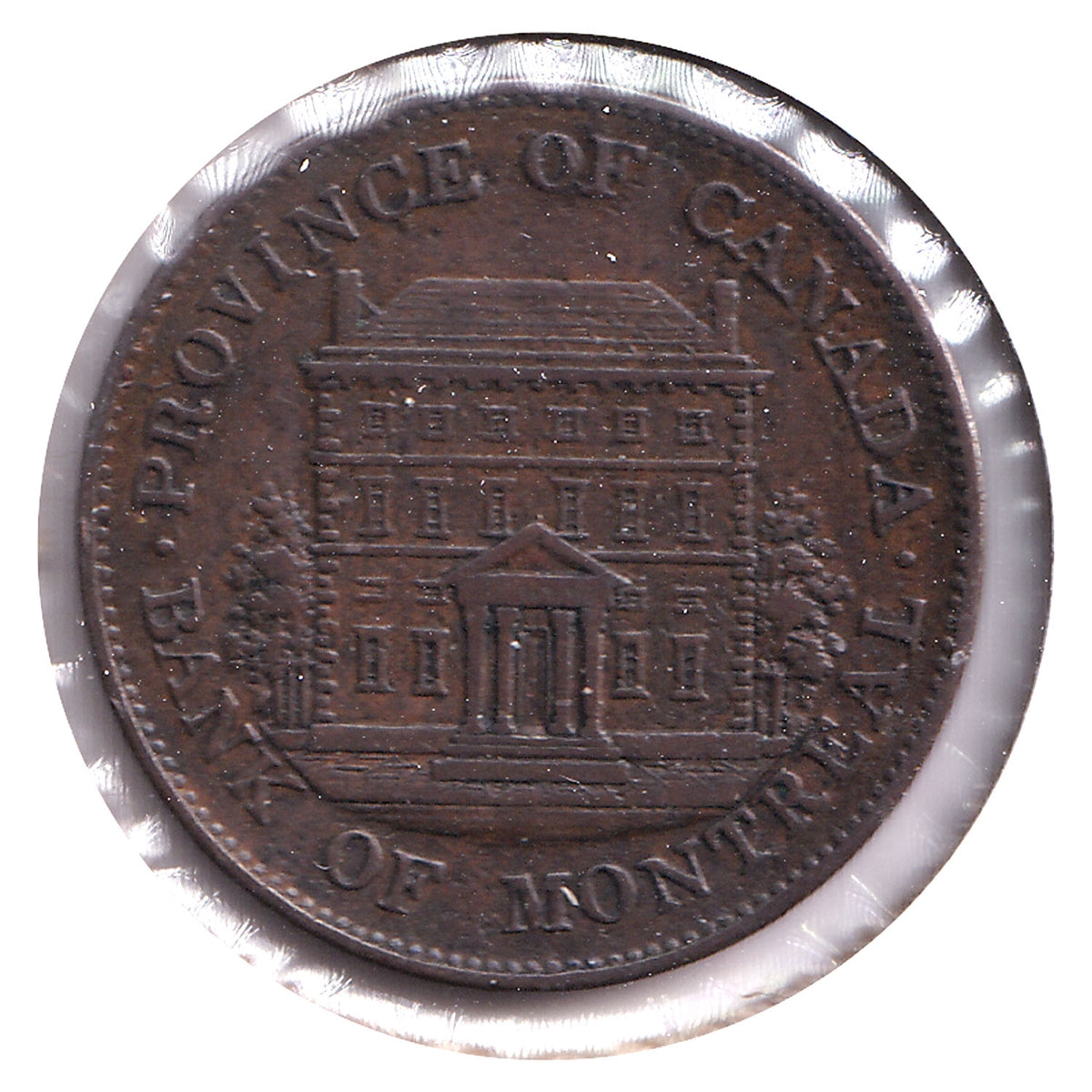 PC-1B3 1844 Province of Canada 1/2 Penny Token, F-VF (F15)