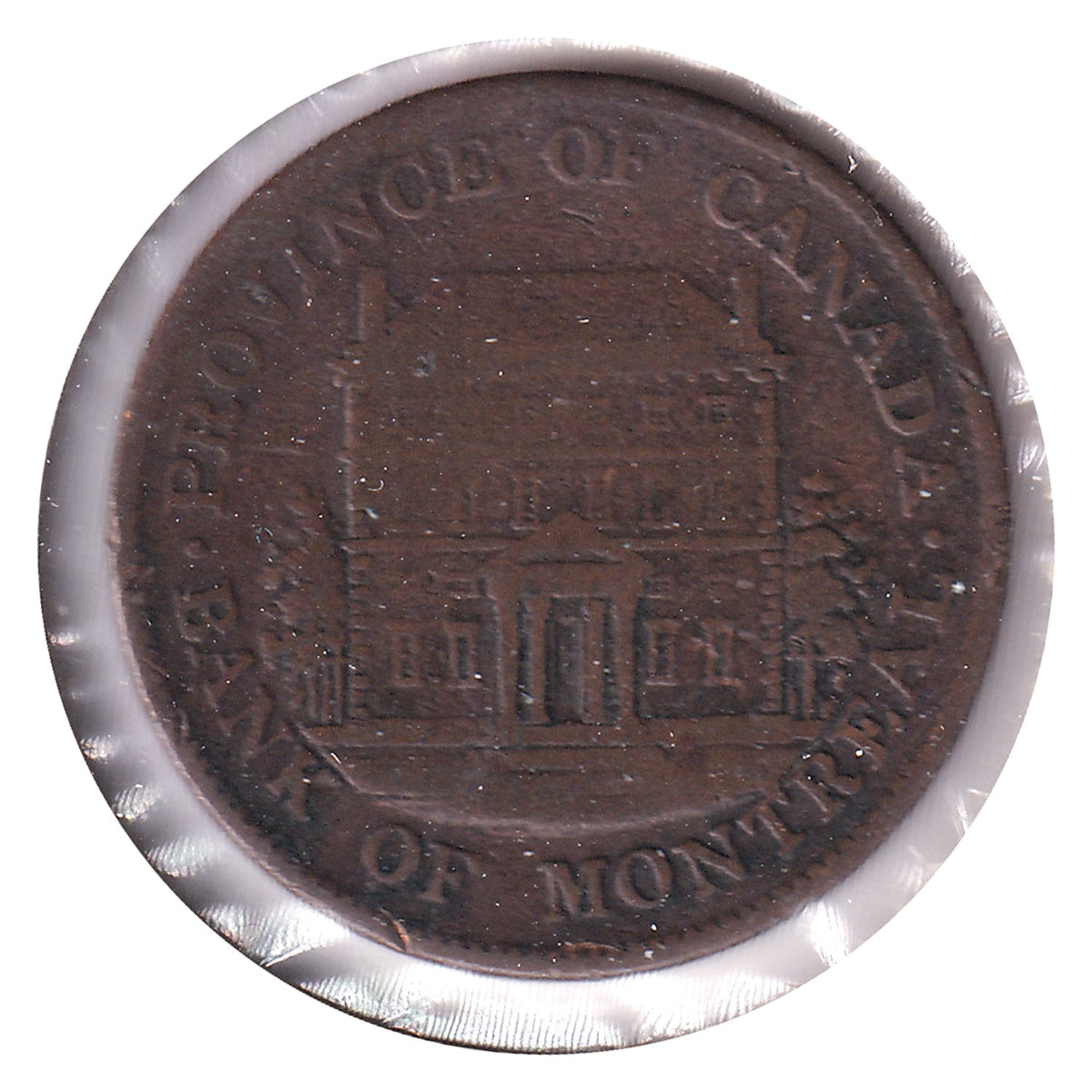 PC-1B3 1844 Province of Canada Bank of Montreal 1/2 Penny Token G-VG (G6)