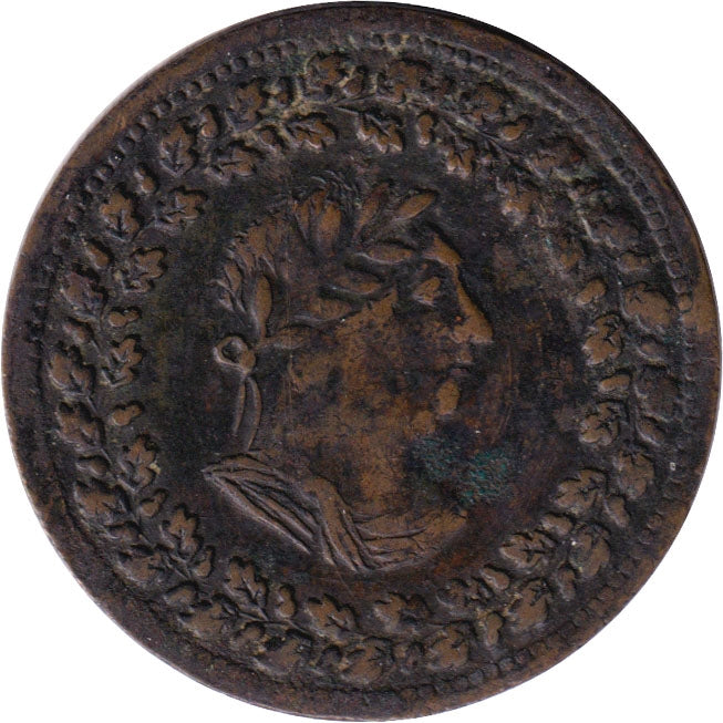 LC-48A2 1812 Lower Canada Tiffin Half Penny Bank Token, Extra Fine (EF40)