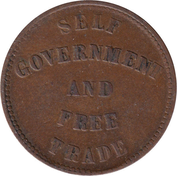 PE-7C1 1857 PEI Self Government & Free Trade Token, Fine (F12)