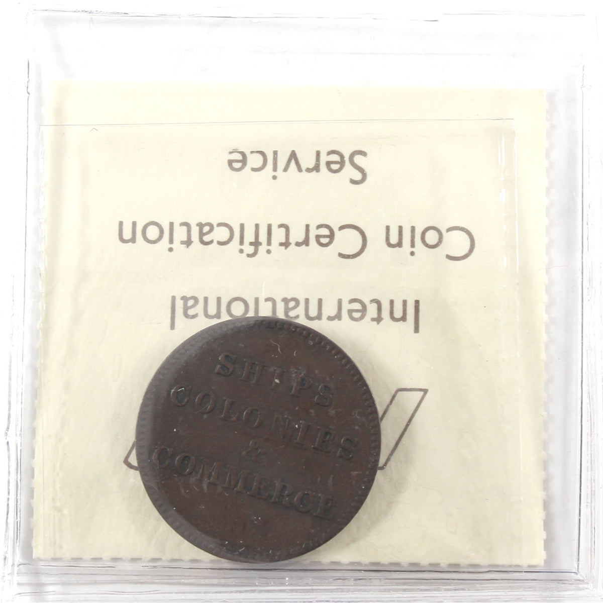 BR-997 Ships Colonies & Commerce Token ICCS Certified EF40 Lees 31