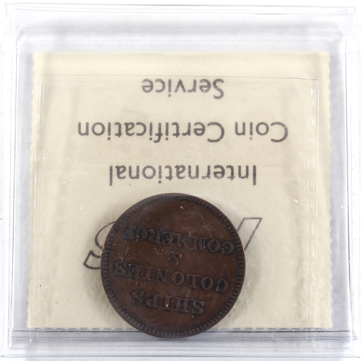 BR-997 Ships Colonies & Commerce Token ICCS Certified F12 Lees 30