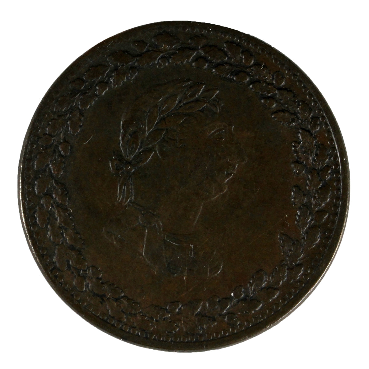 LC-48A1 1812 Lower Canada 4 Leaves 4 Daises Tiffin Token EF-AU (EF45) $