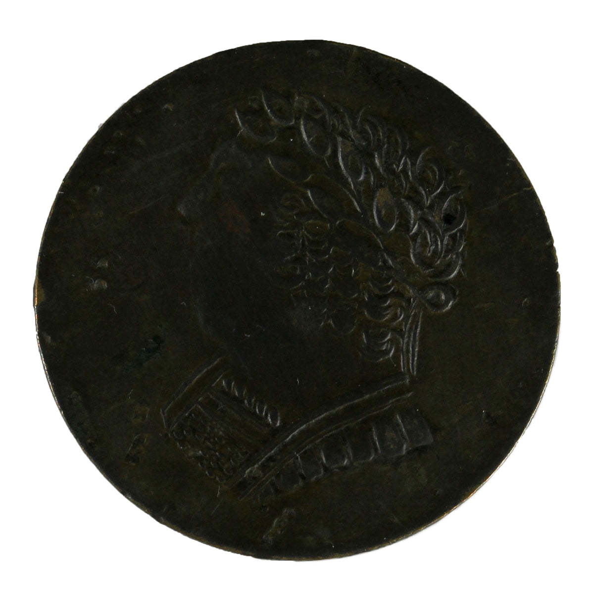 LC-60-1 1820 Lower Canada Bust & Harp Pointy Nose Token AU-UNC (AU55) LC-60E1 $