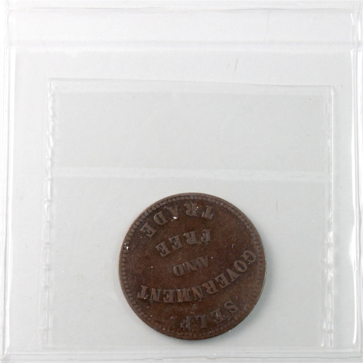 PE-7A2 1855 PEI Self Government & Free Trade Token ICCS Certified VF20 BR# 918
