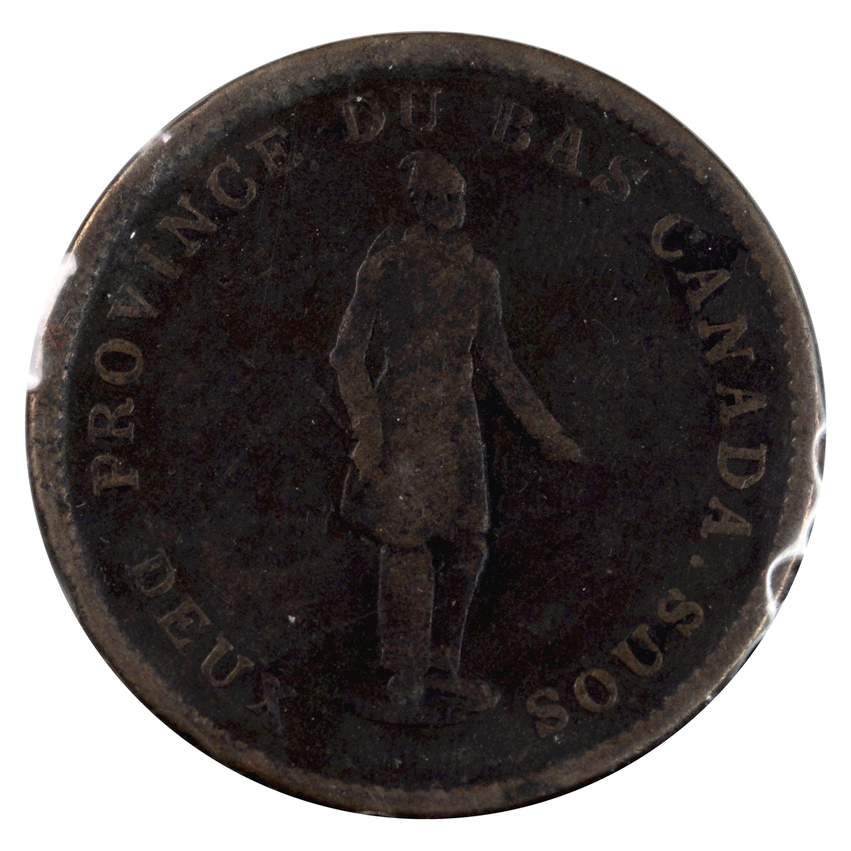 LC-9A1 1837 Lower Canada, City Bank, Strong, Period Penny Token Very Good (VG8)
