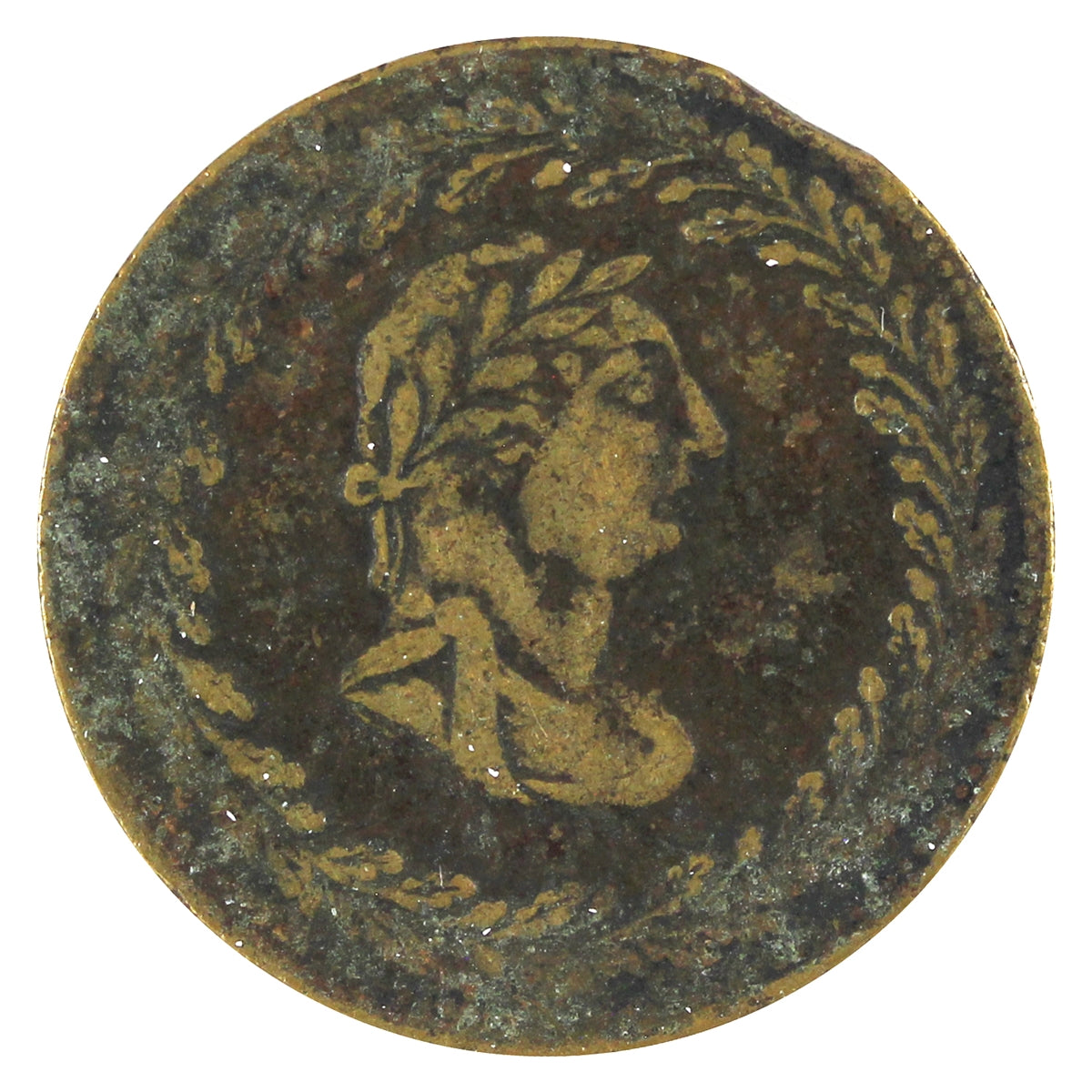 LC-48B1 1812 Lower Canada Imitation Tiffin Half Penny Token Very Fine (VF20)
