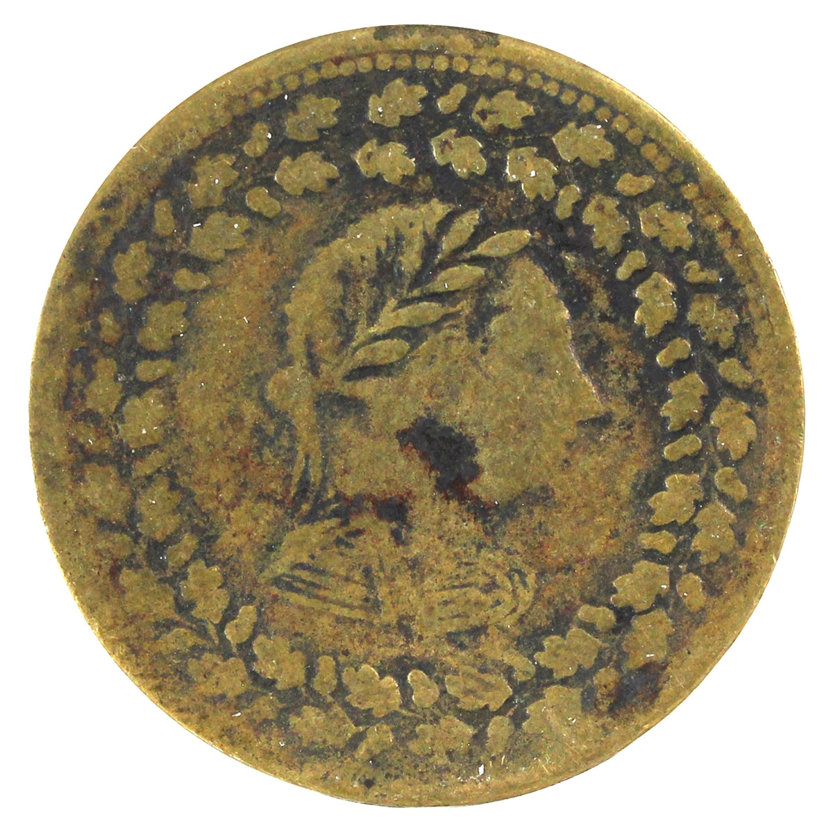 LC-48C2 1812 Lower Canada Tiffin Half Penny Token VG-F (VG10)