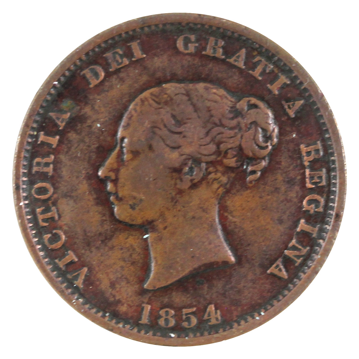 NB-1B 1854 New Brunswick Half Penny Currency Token Very Fine (VF20)