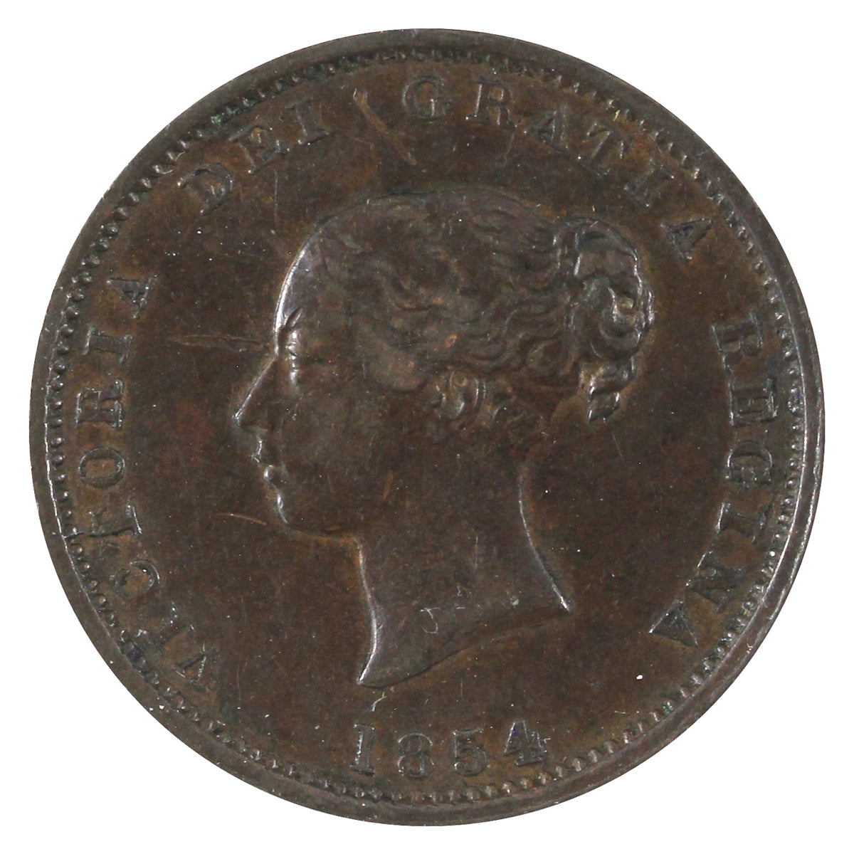 NB-1B 1854 New Brunswick Half Penny Currency Token Extra Fine (EF40) $