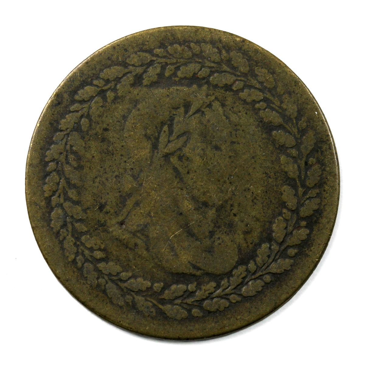 LC-48B1 1812 Lower Canada Imitation Tiffin Half Penny Token VG-F (VG10)