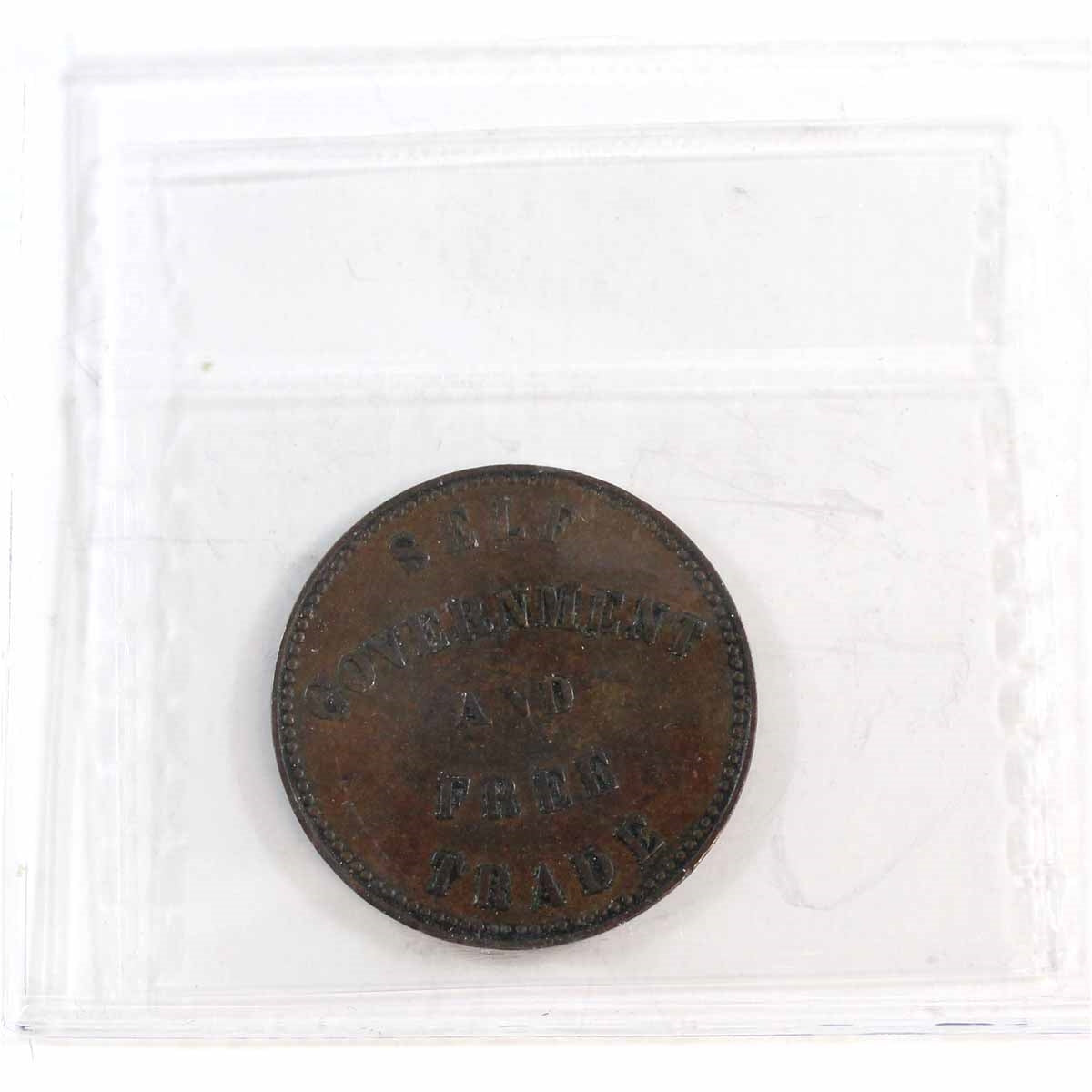 PE-7C1 1857 PEI Ships Colonies & Commerce Token ICCS Certified VF30 BR# 919