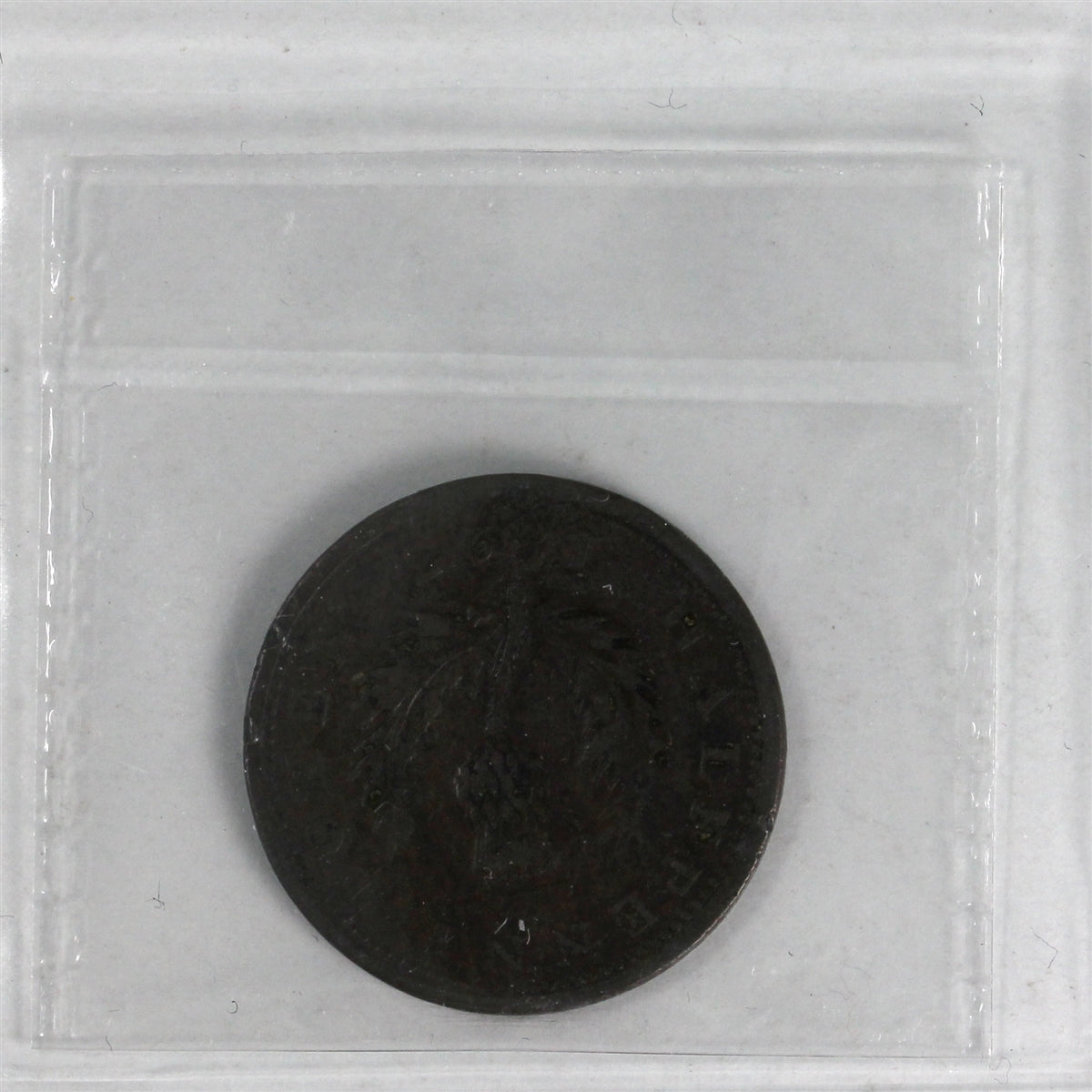 NS-1A4 1823 Nova Scotia George IV Halfpenny Token ICCS Certified F12 BR# 867