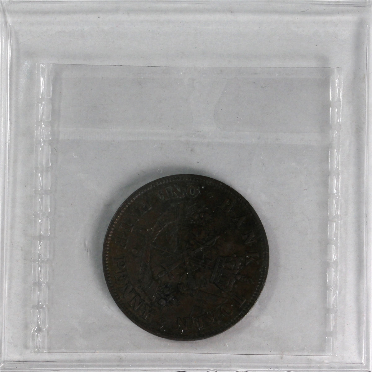 PC-5D 1857 Province of Canada Bank of Upper Canada Halfpenny Token ICCS Certified EF45