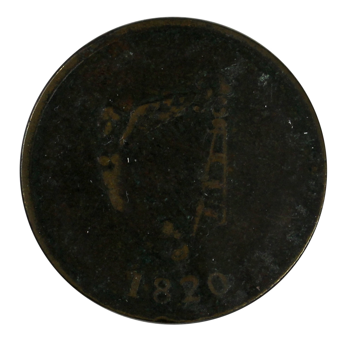 LC-60-2A 1820 Lower Canada Bust & Harp Token Extra Fine (EF40) LC-60-F1