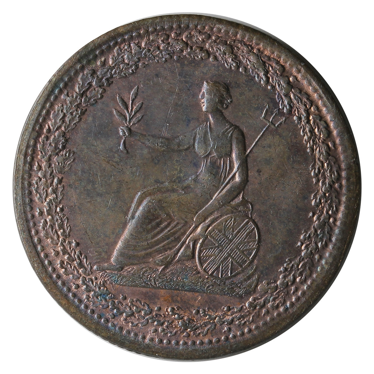 LC-54D2 1815 Lower Canada Spread Eagle Half Penny Token UNC+ (MS62) $