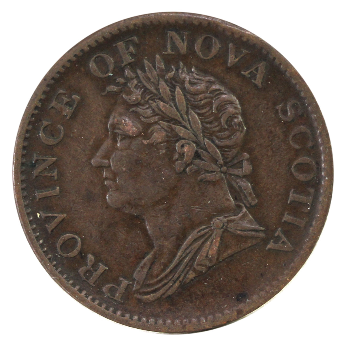 PC-6D 1857 Province of Canada, Upper Canada Penny Token Almost Uncirculated (AU50) $