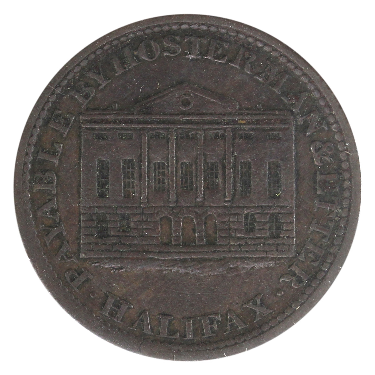 NS-10B1 1815 Nova Scotia Payable by Hosterman & Etter Half Penny Token VF-EF (VF30) $