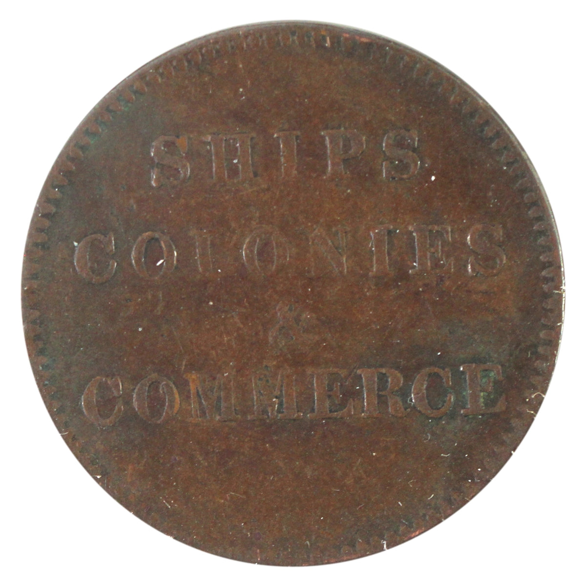 PE-10-31 (1835) PEI Ships, Colonies, & Commerce Token VF-EF (VF30)