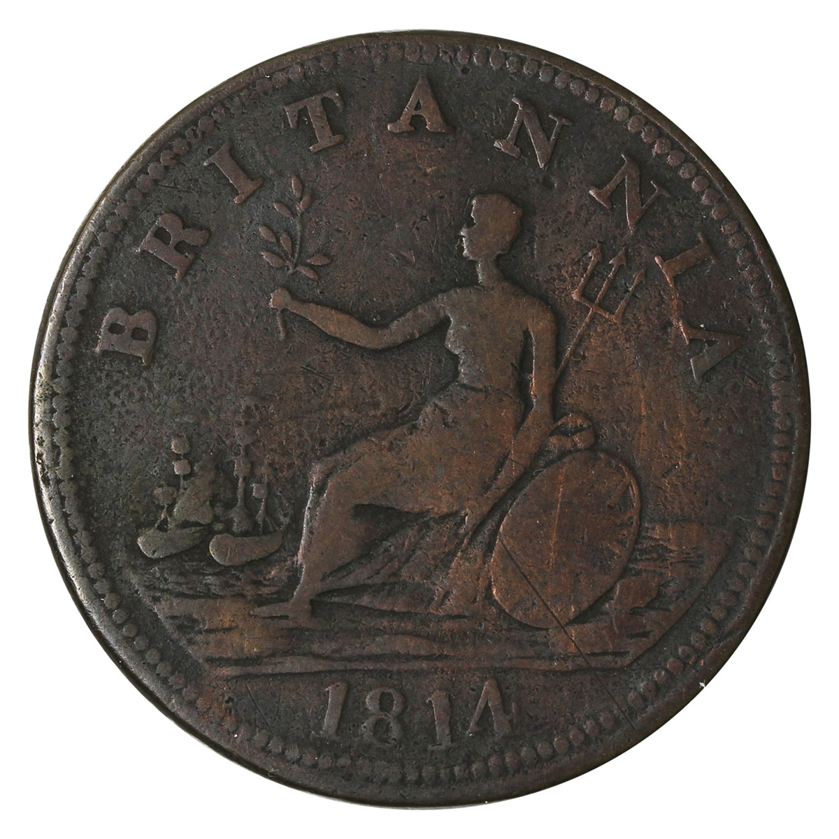 NS-7B3 1814 Nova Scotia Cpt. Broke Token VG-F (VG-10) $