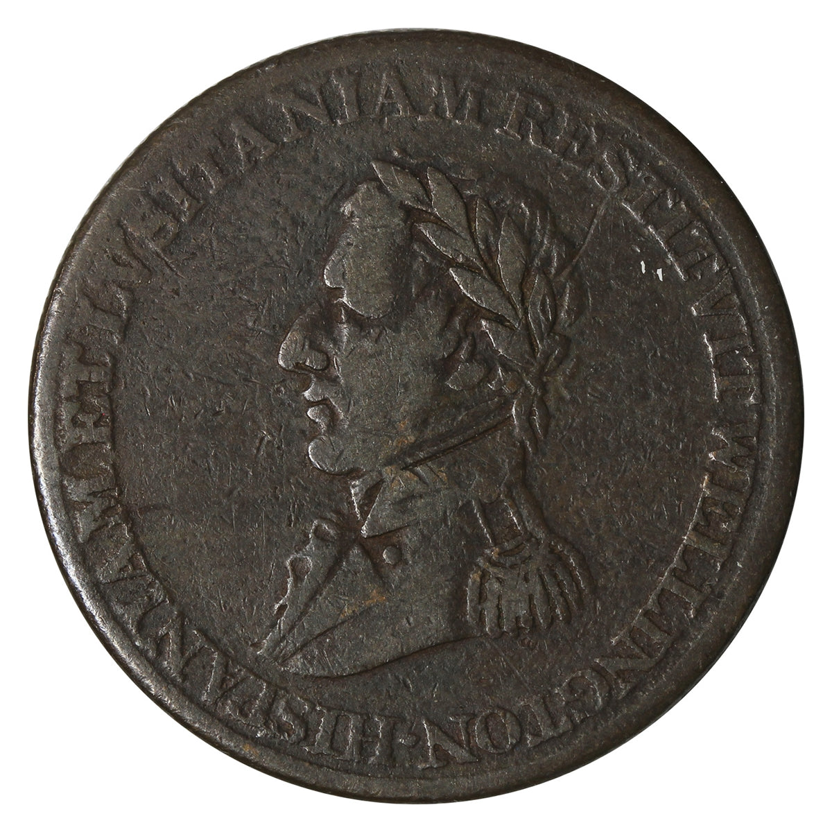 WE-11D2 (1813) Wellington Ciudad Rodrigo Salamanca St. Sebastian Token Very Fine (VF-20) $