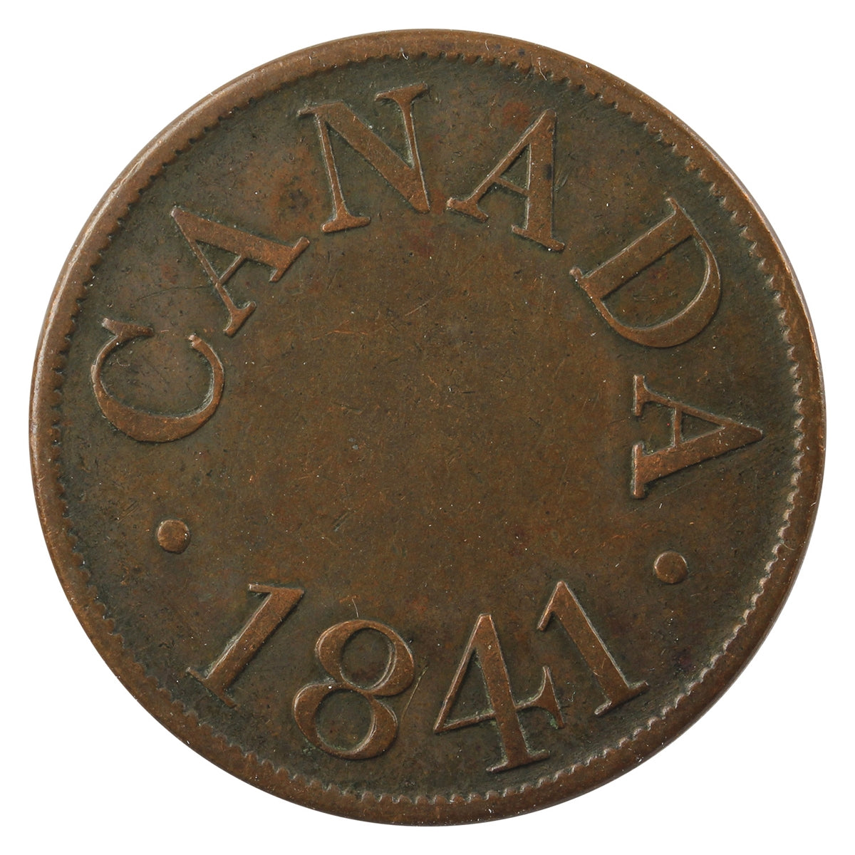 LC-13B 1841 Lower Canada Half Penny Token VF-EF (VF30) $