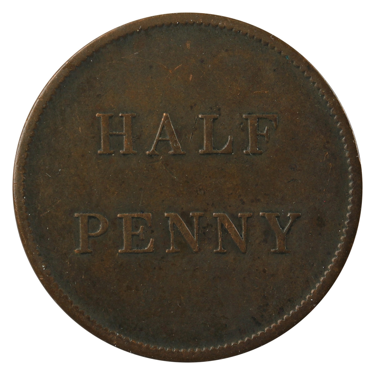 LC-13B 1841 Lower Canada Half Penny Token VF-EF (VF30) $