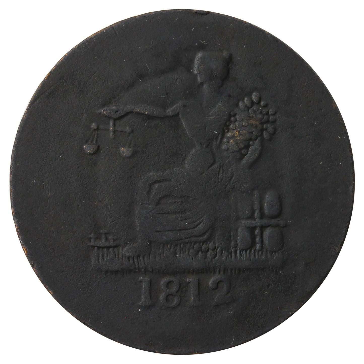 LC-48-17 1812 Lower Canada Tiffin Token EF-AU (EF45) $