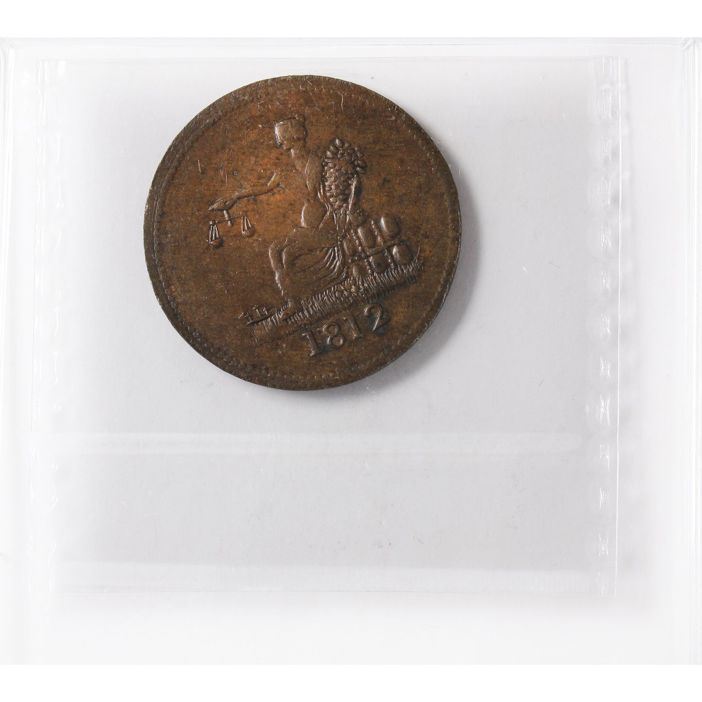 LC-48-2 1812 Lower Canada Tiffin Token ICCS Certified MS60 BR #961