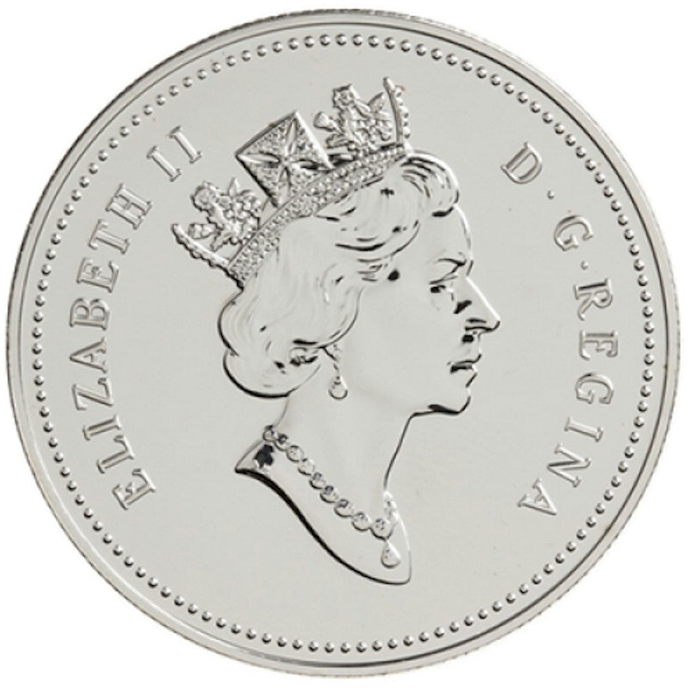 1992 Canada Kingston to York Stagecoach Sterling Silver BU Dollar (lightly toned)
