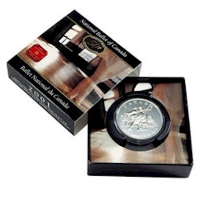 2001 Canada National Ballet of Canada Brilliant Uncirculated Silver Dollar