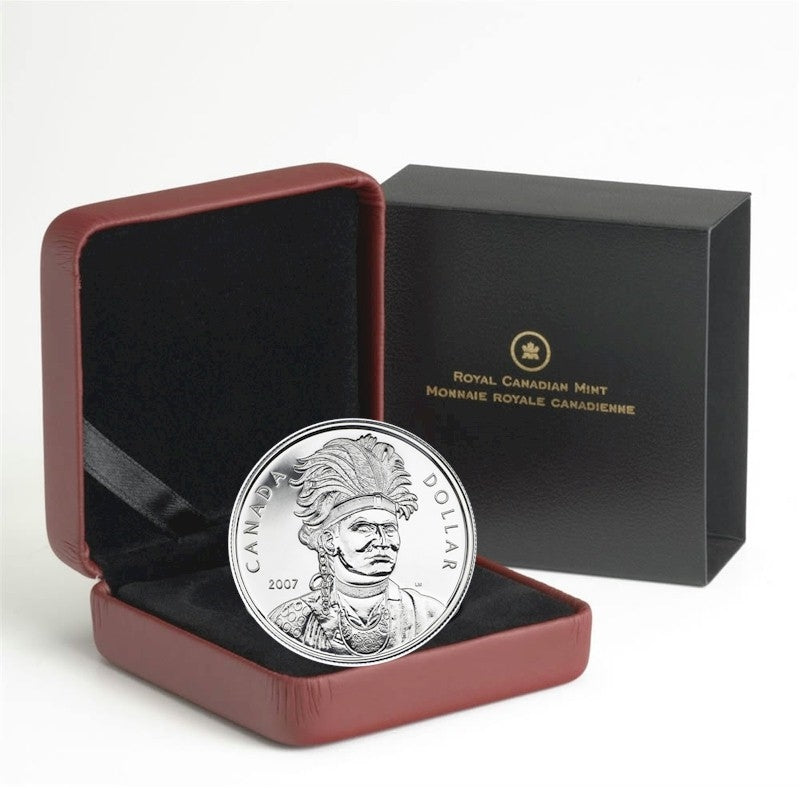 2007 Canada Thayendanegea Sterling Silver Brilliant Uncirculated Dollar