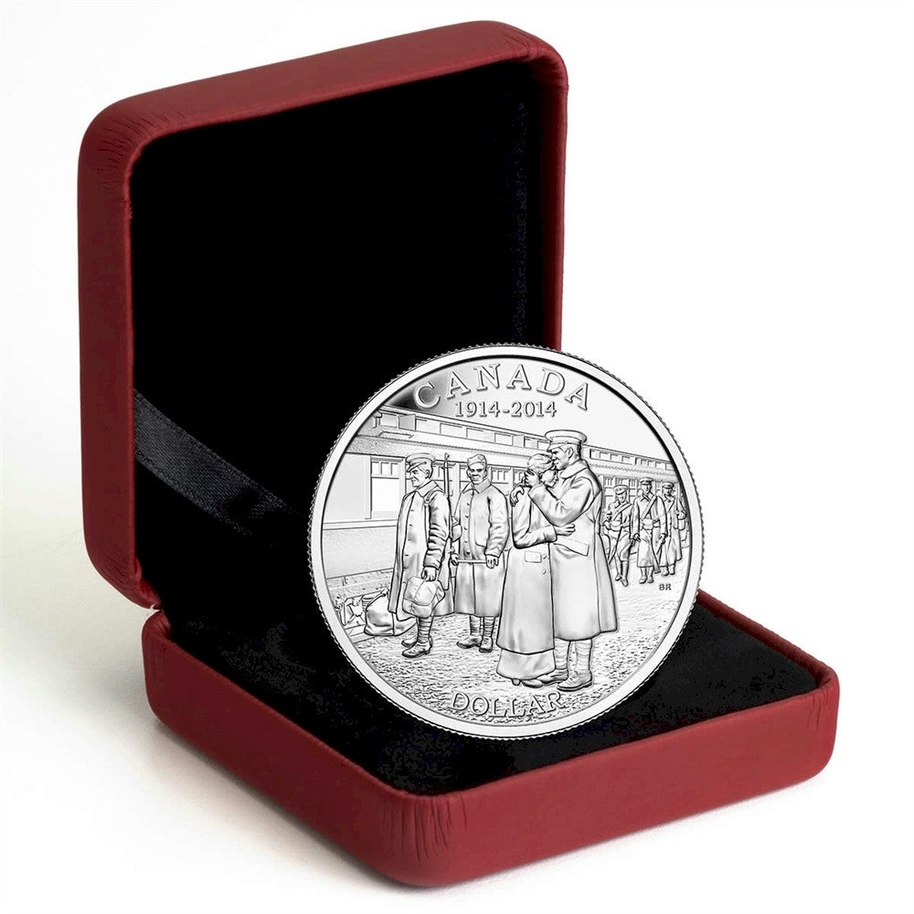 2014 Canada $1 100th Anniversary of the Declaration of WWI Brilliant Uncirculated (No Tax)