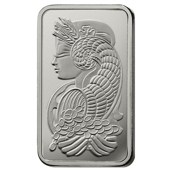 PAMP Suisse 1oz Lady Fortuna .9995 Platinum Bar (TAX Exempt) Scr Package
