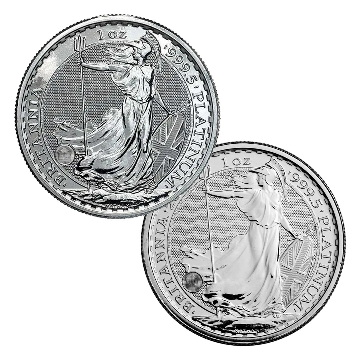 Random Date GB £100 Britannia 1oz 999.5 Platinum Coin (No Tax) Issues - NO Credit Card, Paypal.