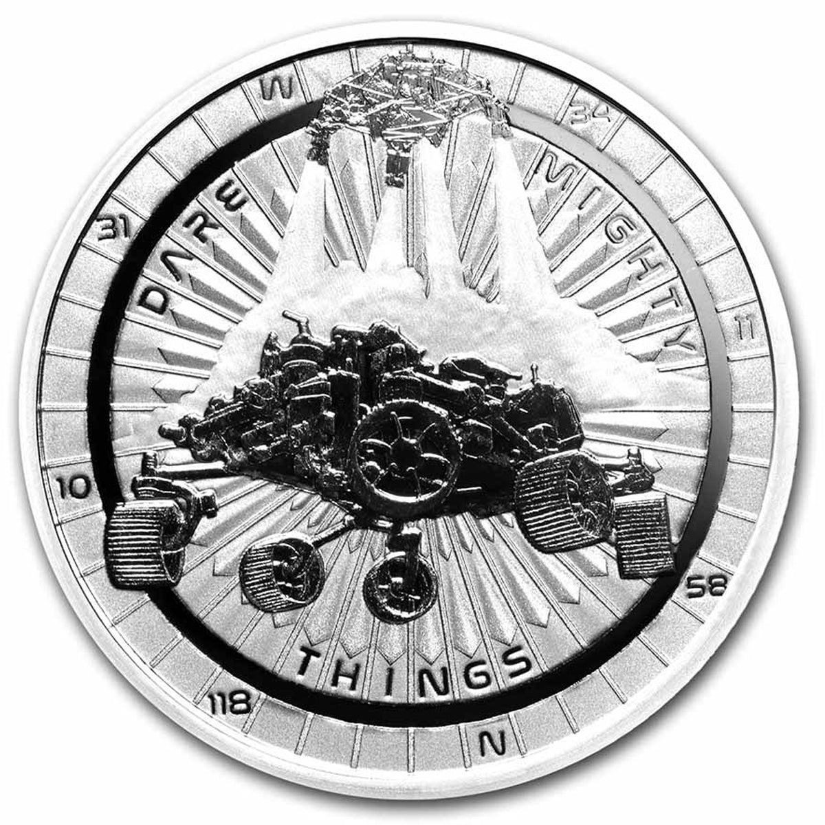 2021 Niue $2 Perseverance Mars Rover 1oz .999 Silver (No Tax)