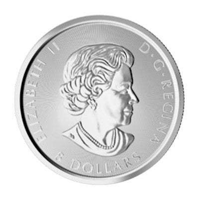2017 $8 Canadian Grizzly Bear 1.5oz .9999 Silver (No Tax) Toning