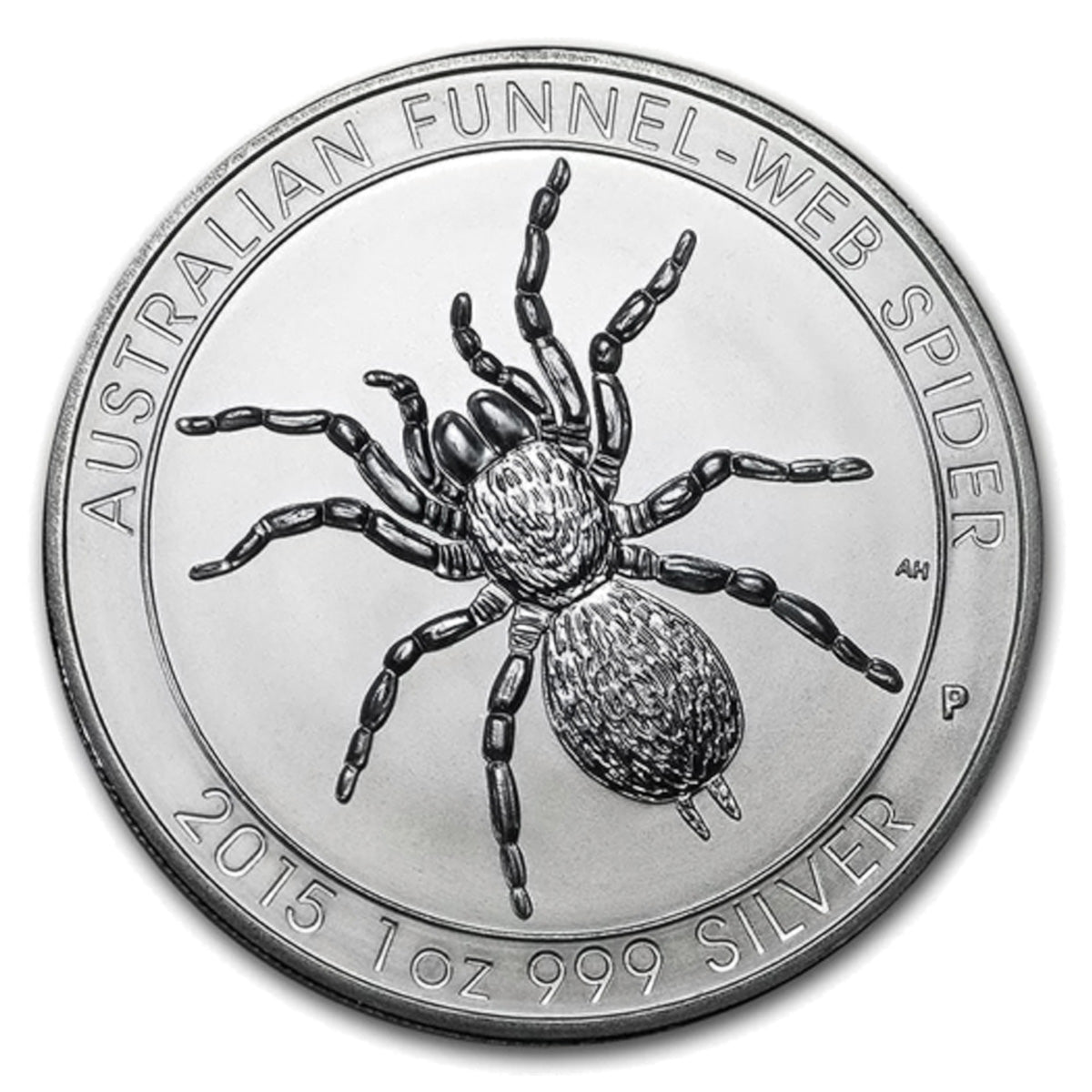 2015 Australia $1 Funnel-Web Spider 1oz Silver (No Tax) May be lightly toned