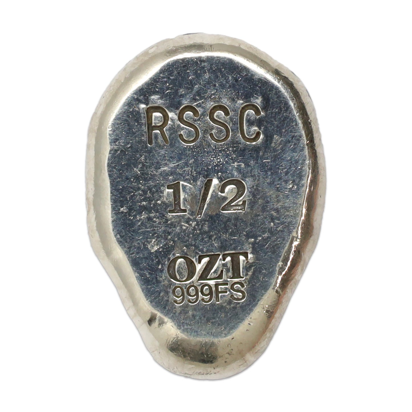 RSSC 1/2oz Ornate Skull .999 Fine Silver Bar (No Tax)