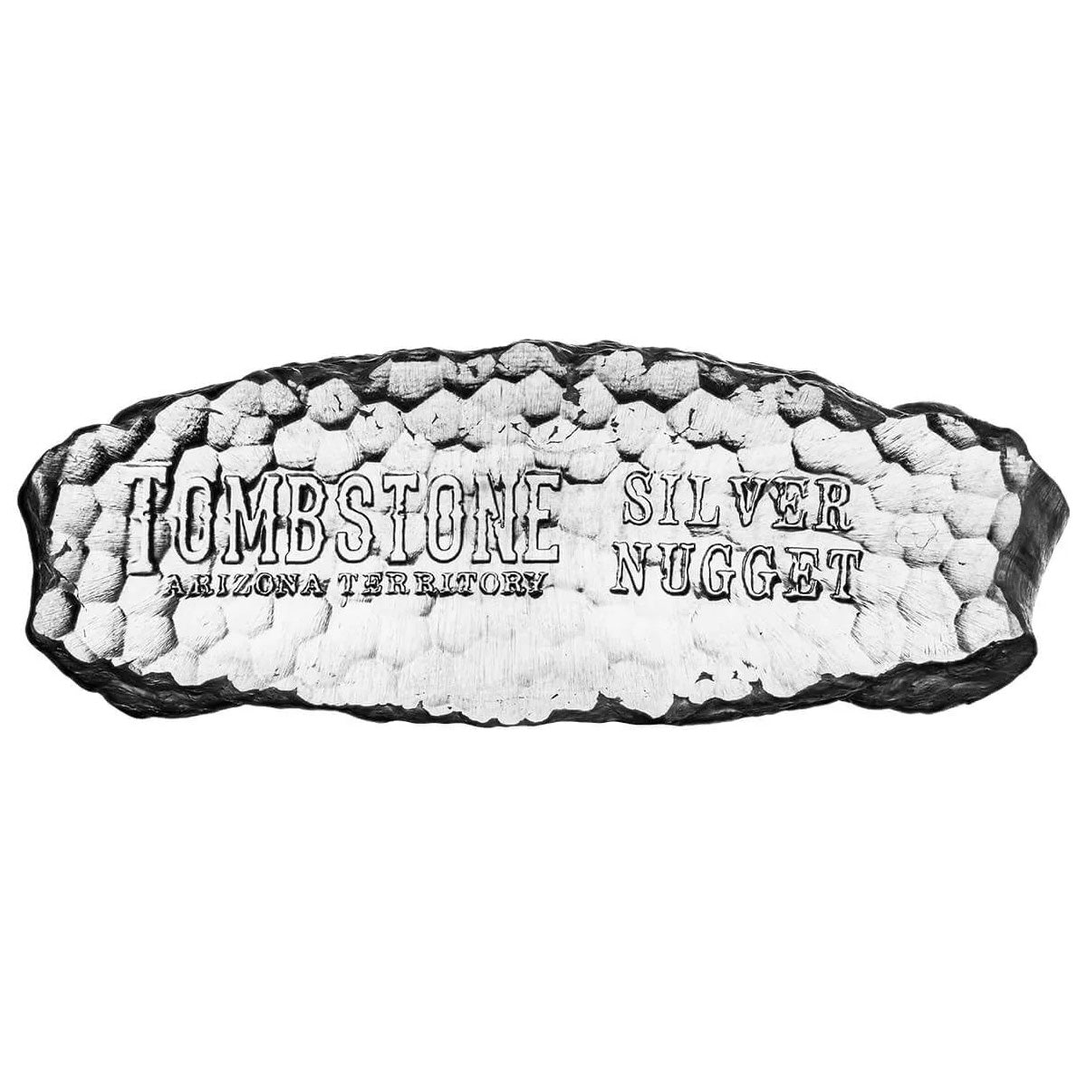 Scottsdale Mint 10oz Tombstone Nugget .999 Silver (No Tax) May have light toning