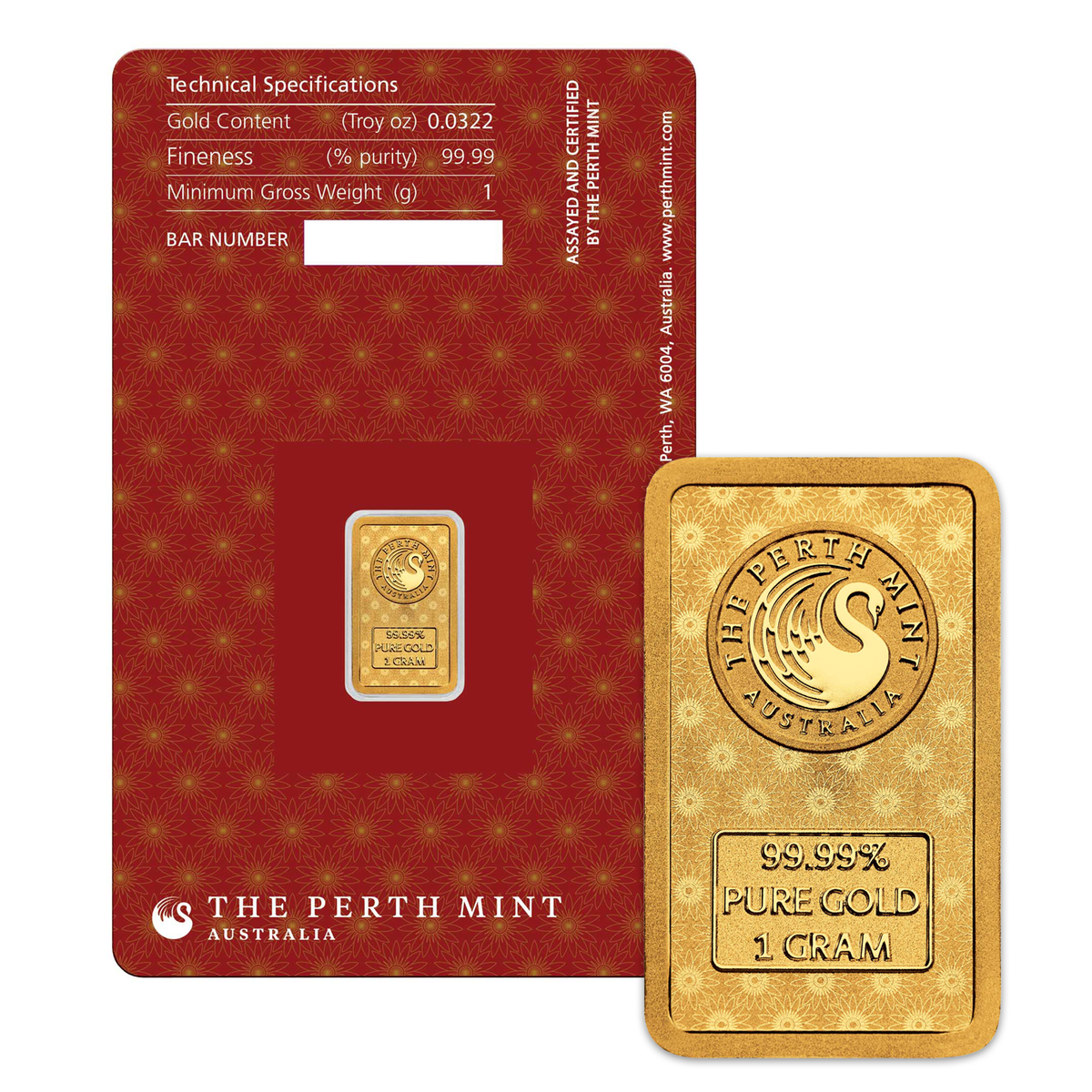 Celebrate Diwali Lakshmi 1 gram .9999 Fine Gold Bar (No Tax)