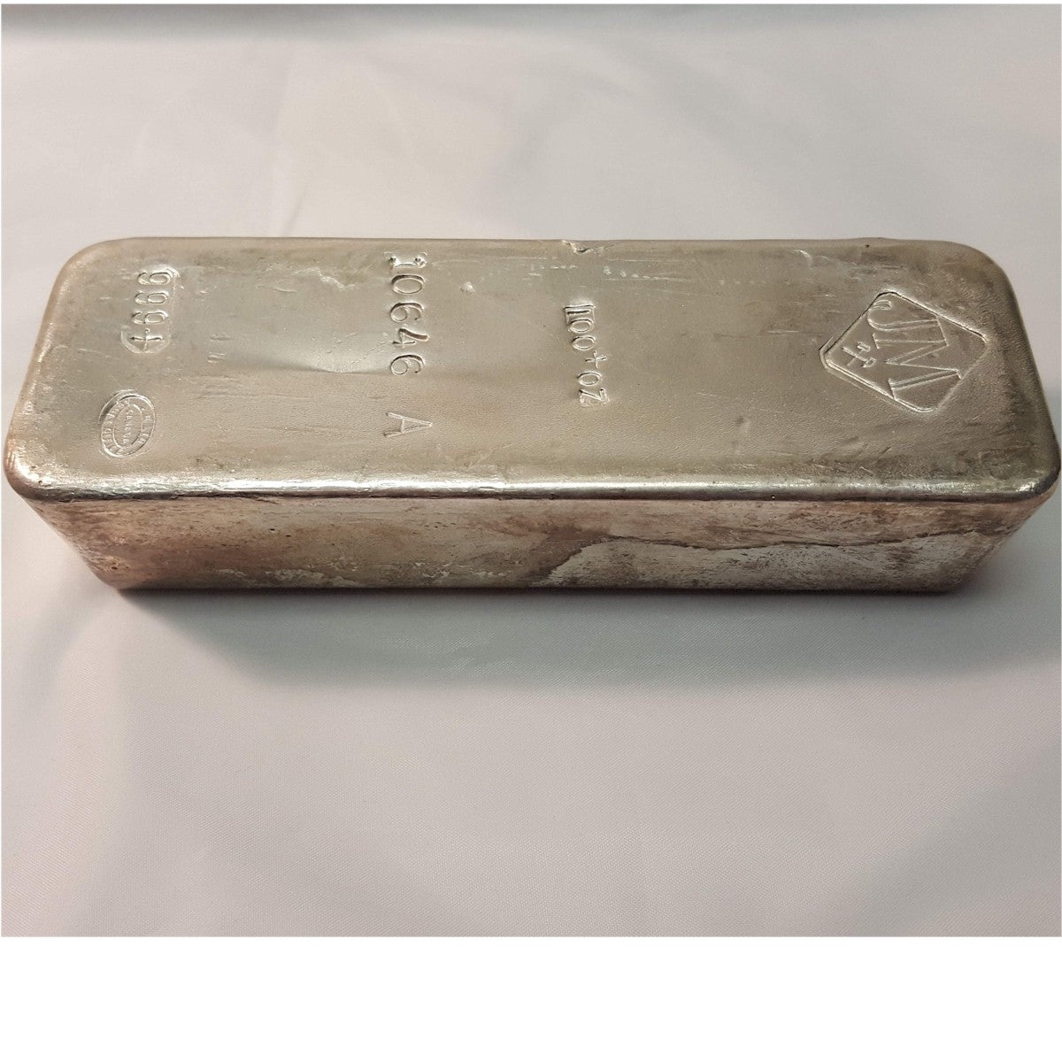 LOCAL PICKUP ONLY: JM Johnson Matthey 100oz Silver Bar (TAX Exempt) See descr. - No Credit Cards or Paypal