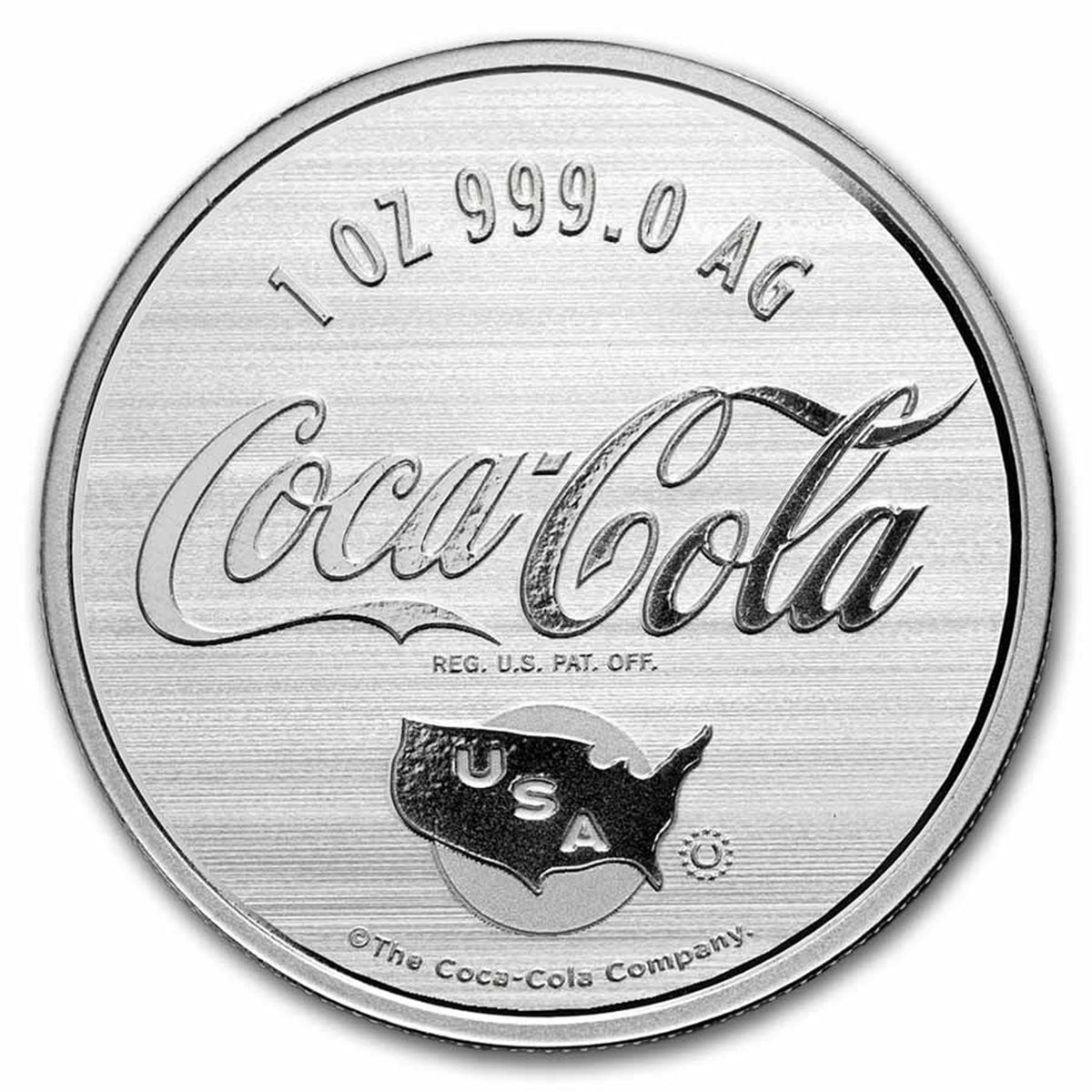 Coca-Cola® Colourized Americana 1oz Silver Round in Special Card (No Tax)