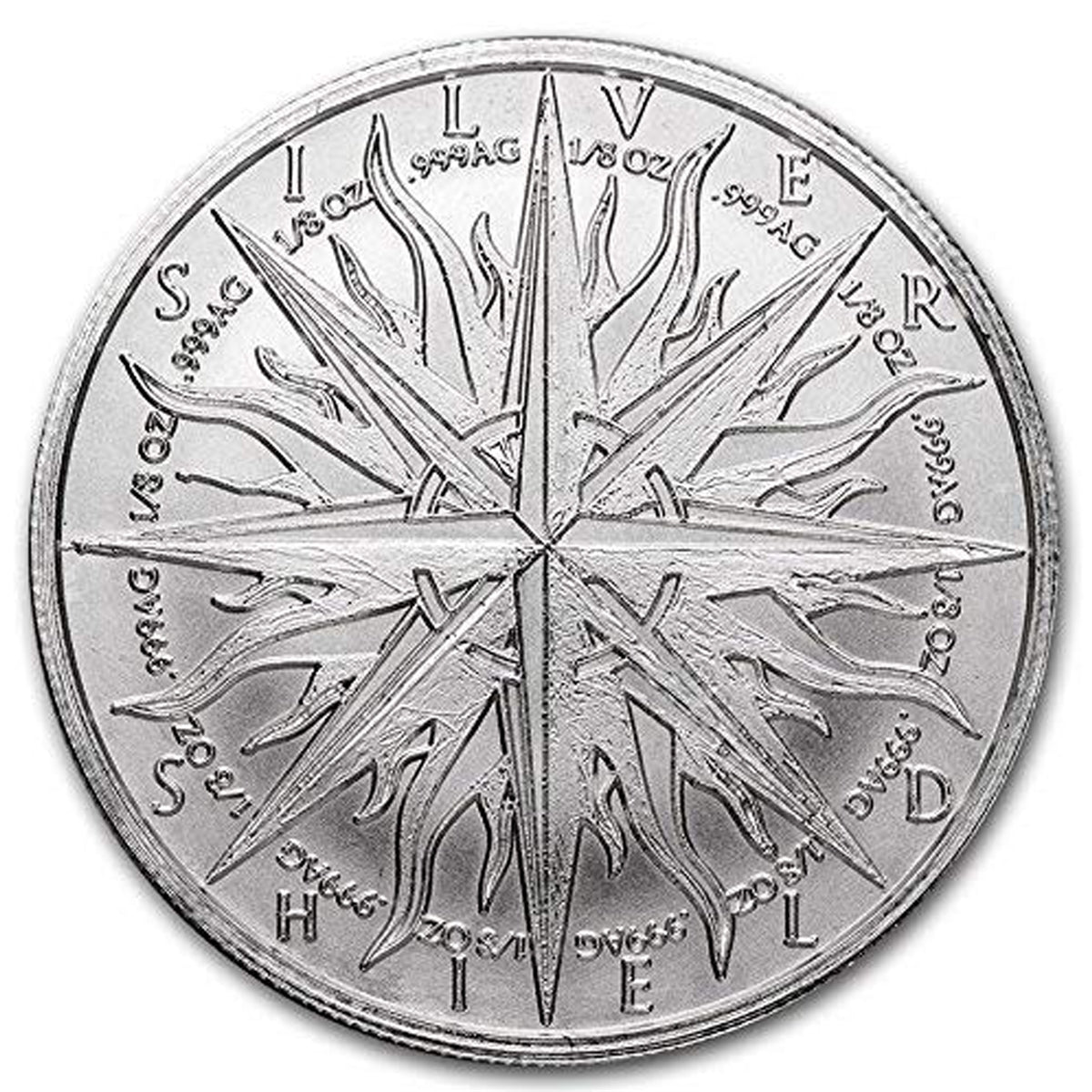 Silver Shield Pieces of Eight 1oz. .999 Silver Round (No Tax) - Light Scuffs