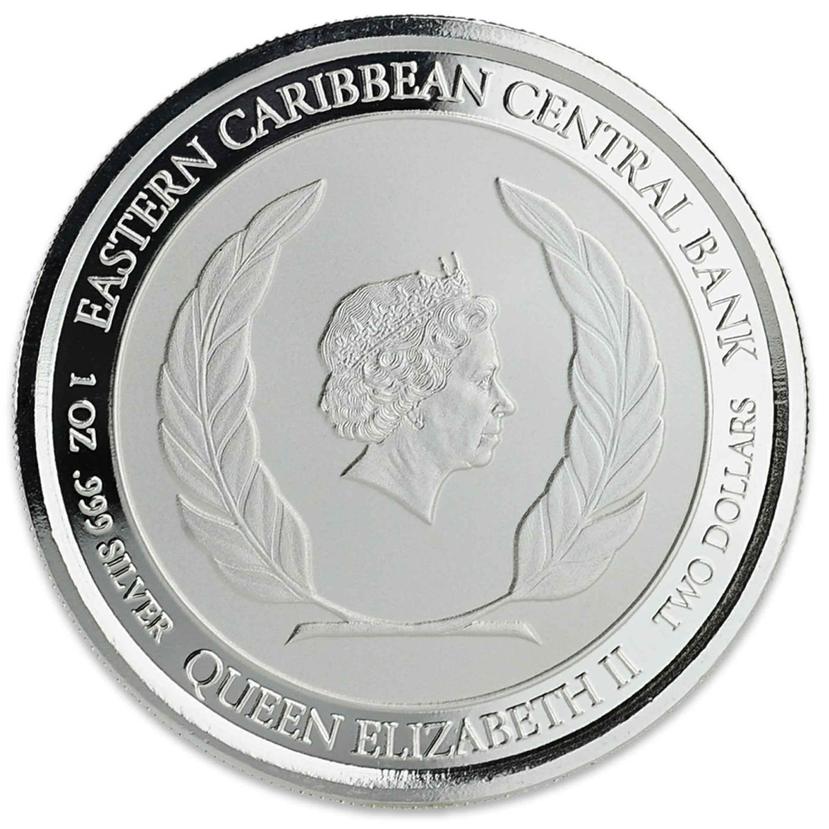 2018 $2 St. Vincent & the Grenadines "Seaplane" 1oz Silver (No Tax) Light toning
