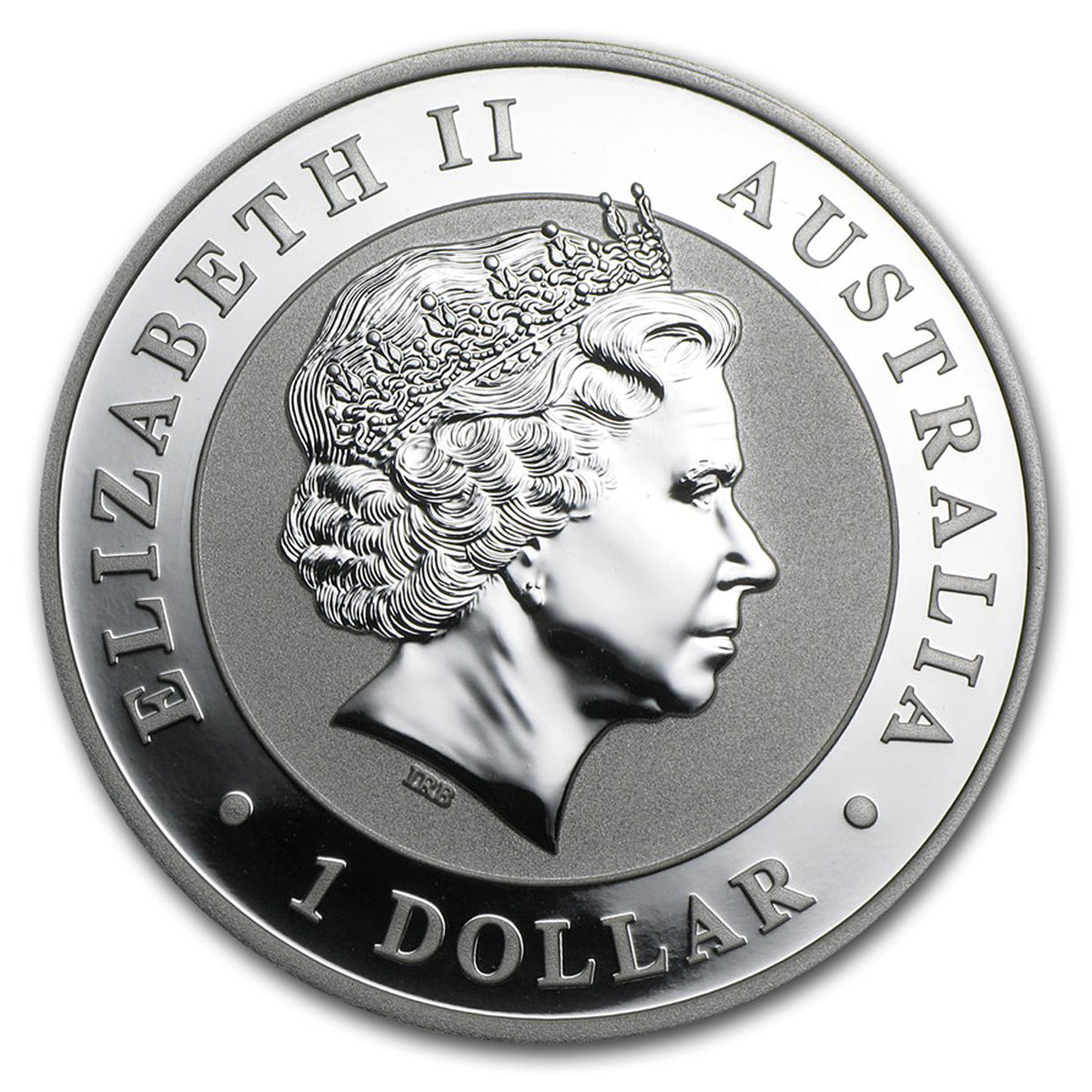 2014 Australia $1 Kookaburra 1oz .999 Silver (No Tax) Light Toning/Cap. Scuffed